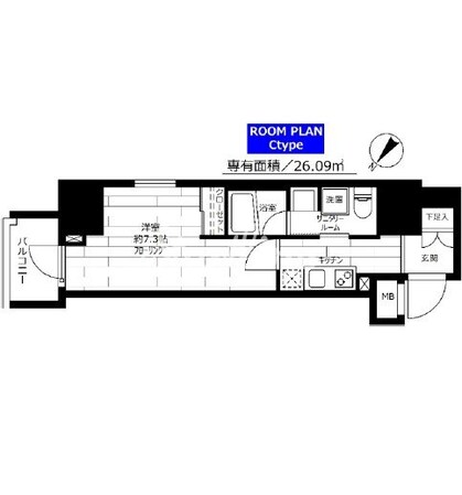 グランドコンシェルジュ蒲田の物件間取画像